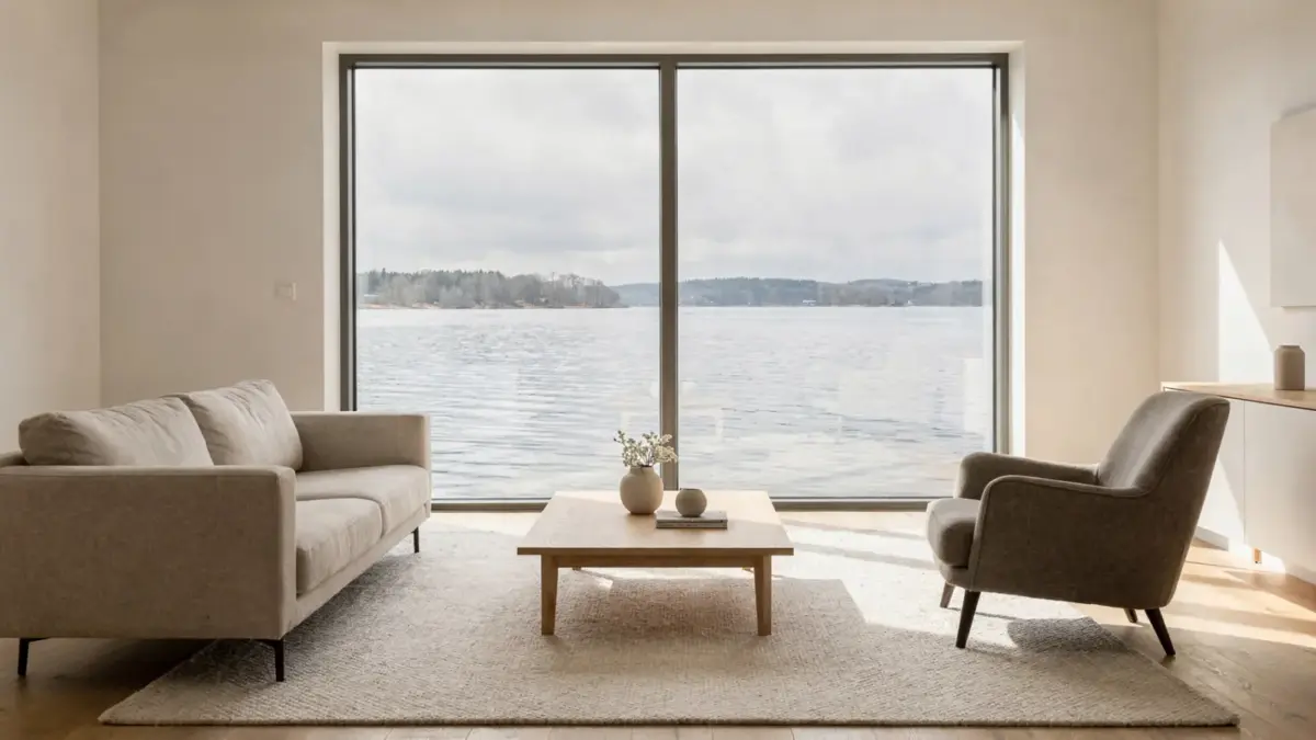 Ferienwohnung mit Seeblick und großem Fenster als Mehrwert